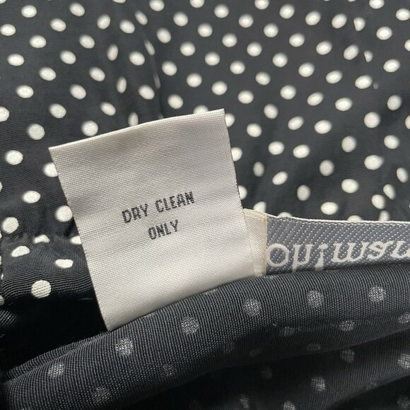 Vintage Oh Mamma Designs Womens Pants Size Medium Black With White Polka Dots - Picture 8 of 11